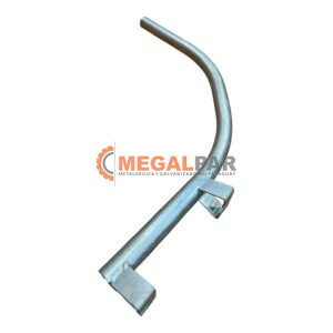 Brazo curvo 1½" x 1mt leve curvo